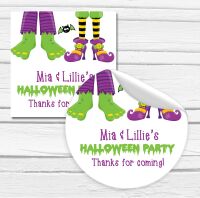 Happy Halloween Stickers Scary Feet - A4 Sheet x1