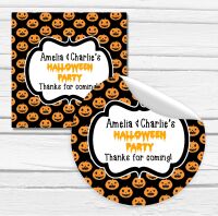 Happy Halloween Stickers Pumpkin Faces - A4 Sheet x1