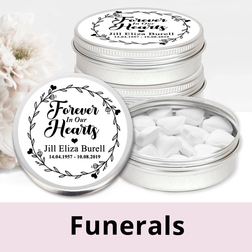 Funeral Favours Mint Tins