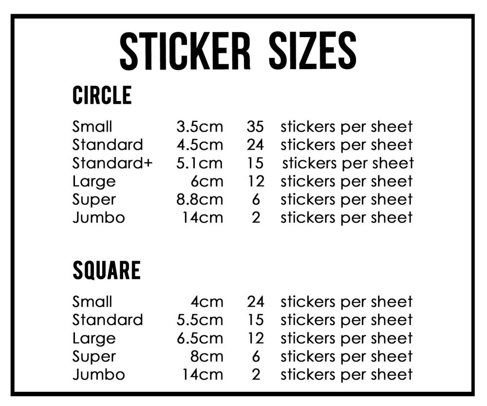 Carnival Circus Tent Party Personalised Stickers
