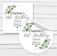 Botanicals Eucalyptus Branches Personalised Stickers