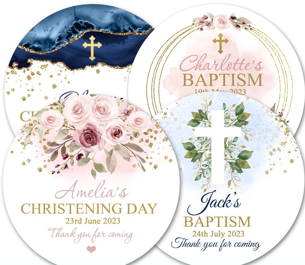 Christening Stickers