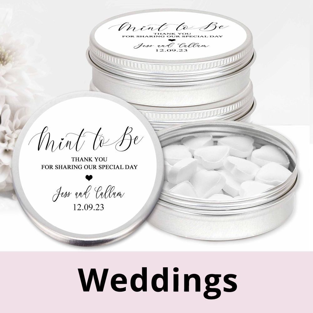 Wedding Favours Mint Tins