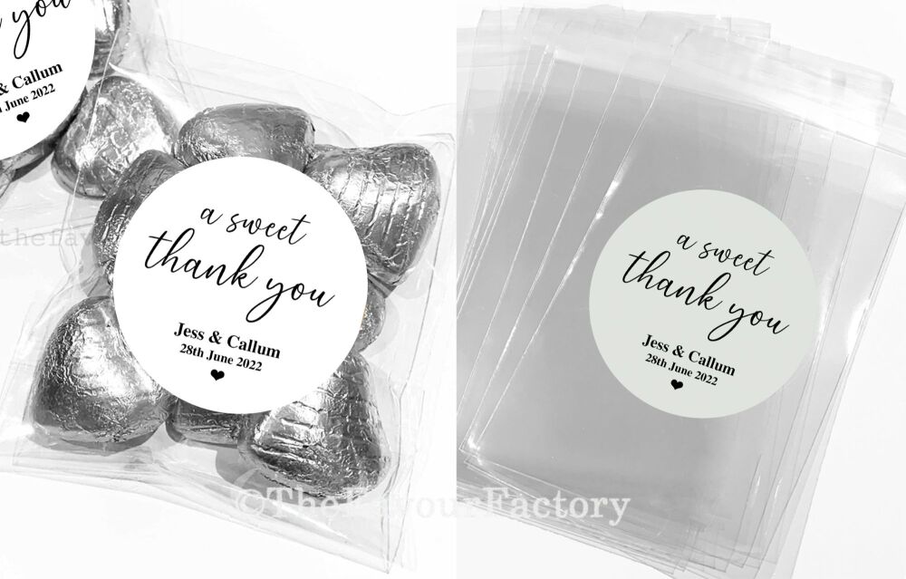 Wedding Favours Sweet Bags Kits A Sweet Thank you x1