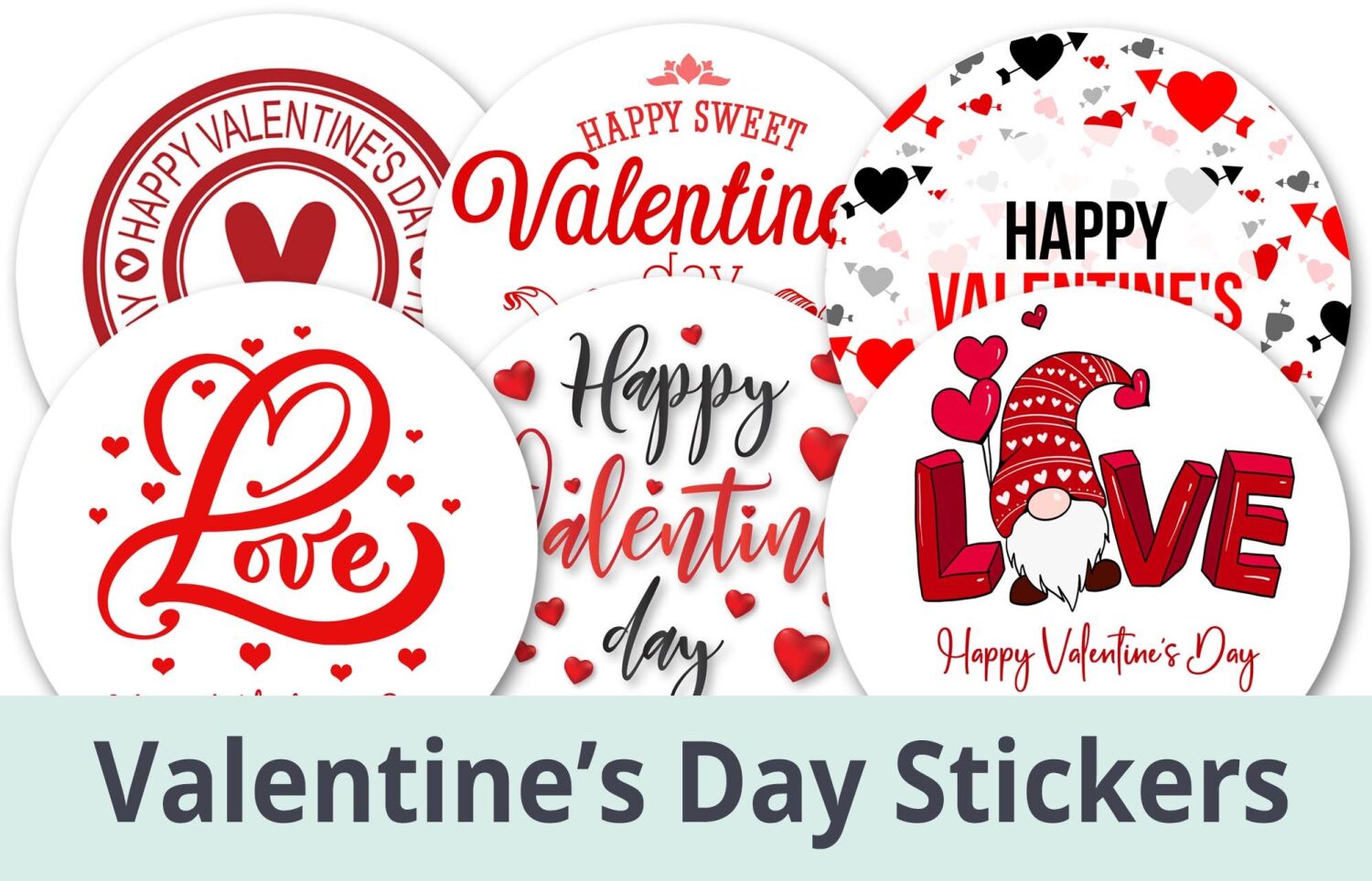 happy valentine day' Sticker