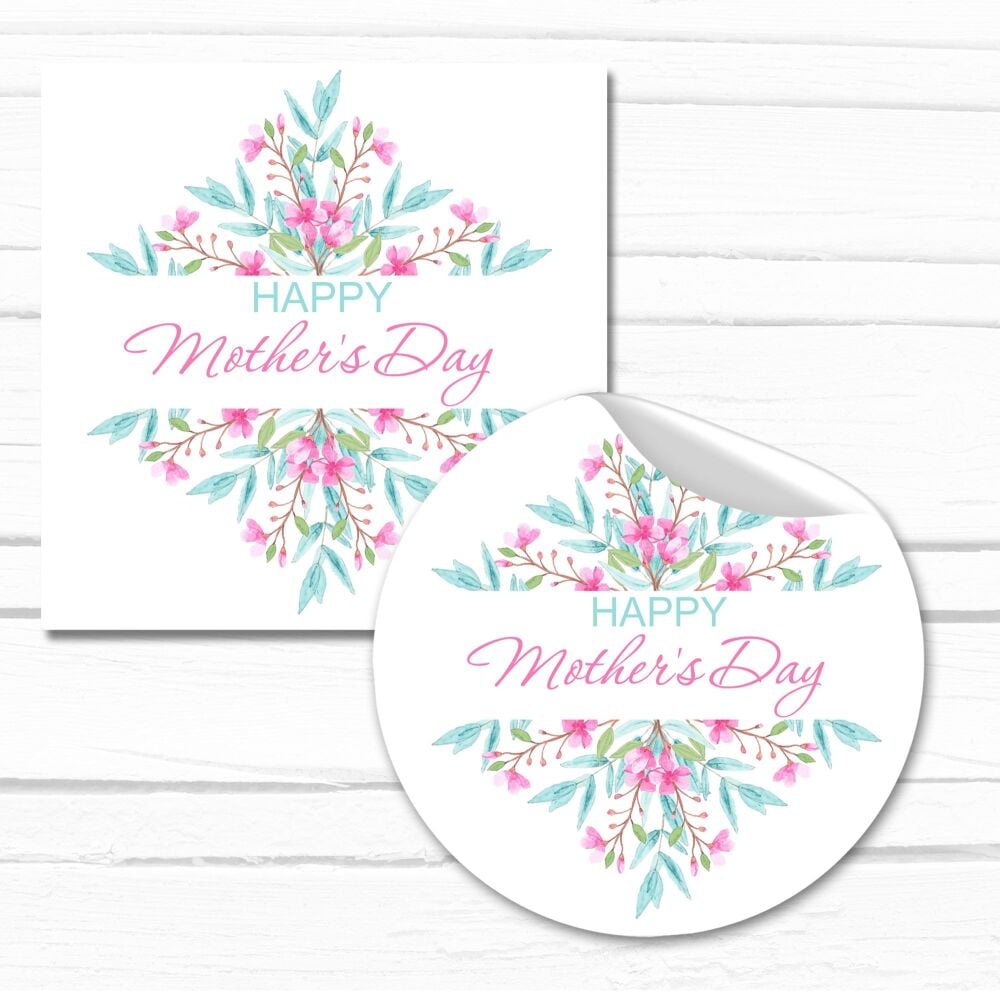 Mother's Day Stickers Floral Bouquet - A4 Sheet x1
