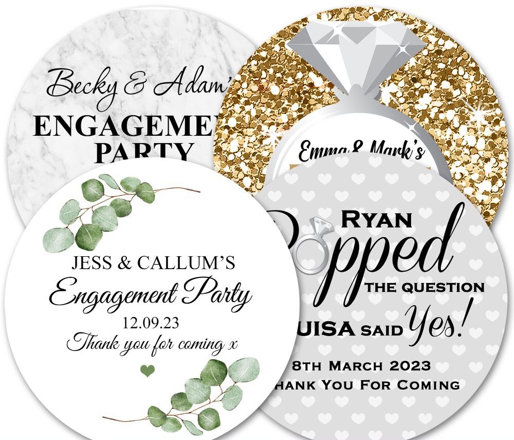 Engagement Party Stickers