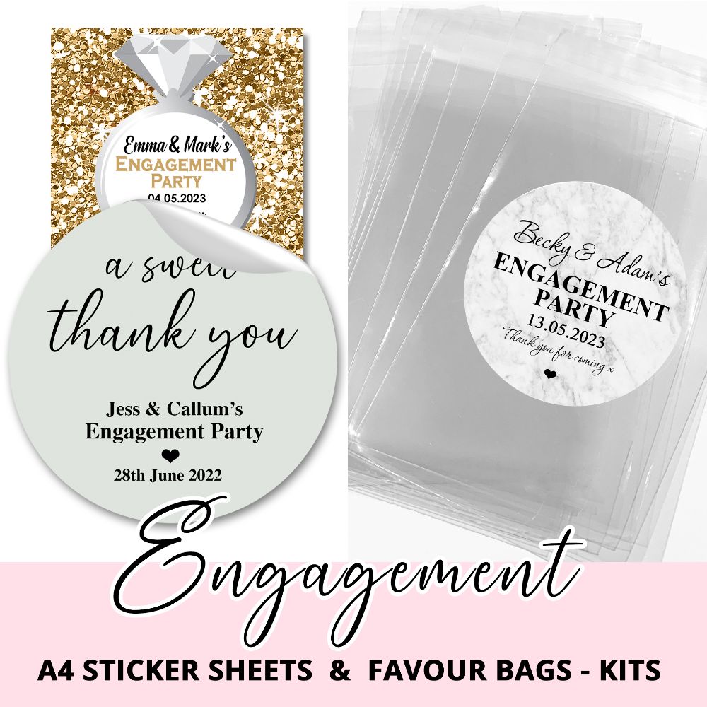 Engagement Party Stickers & Favours