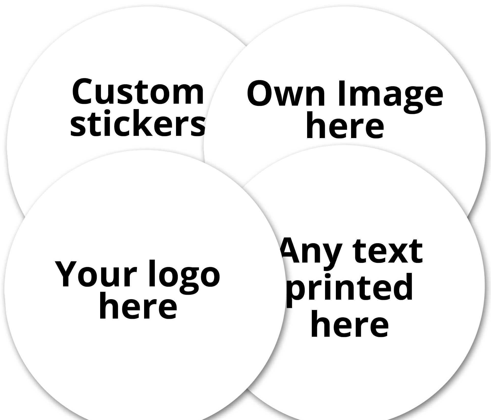custom stickers printed logo labels