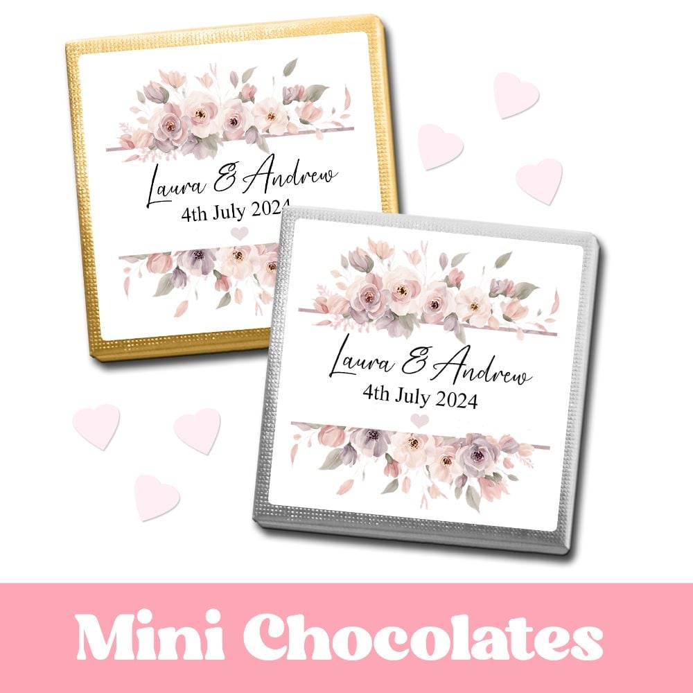 Personalised Wedding Mini Chocolates