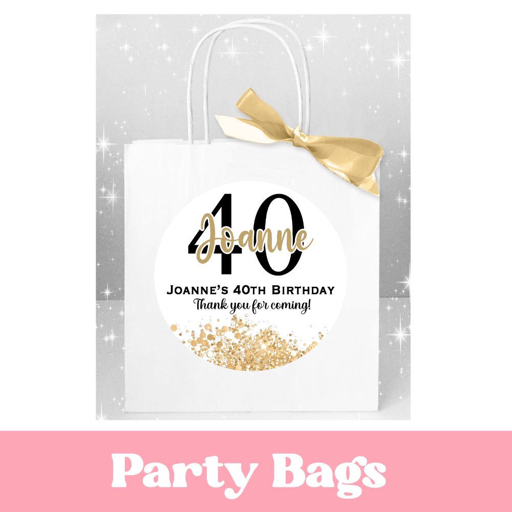 Adult Birthday Party Bags