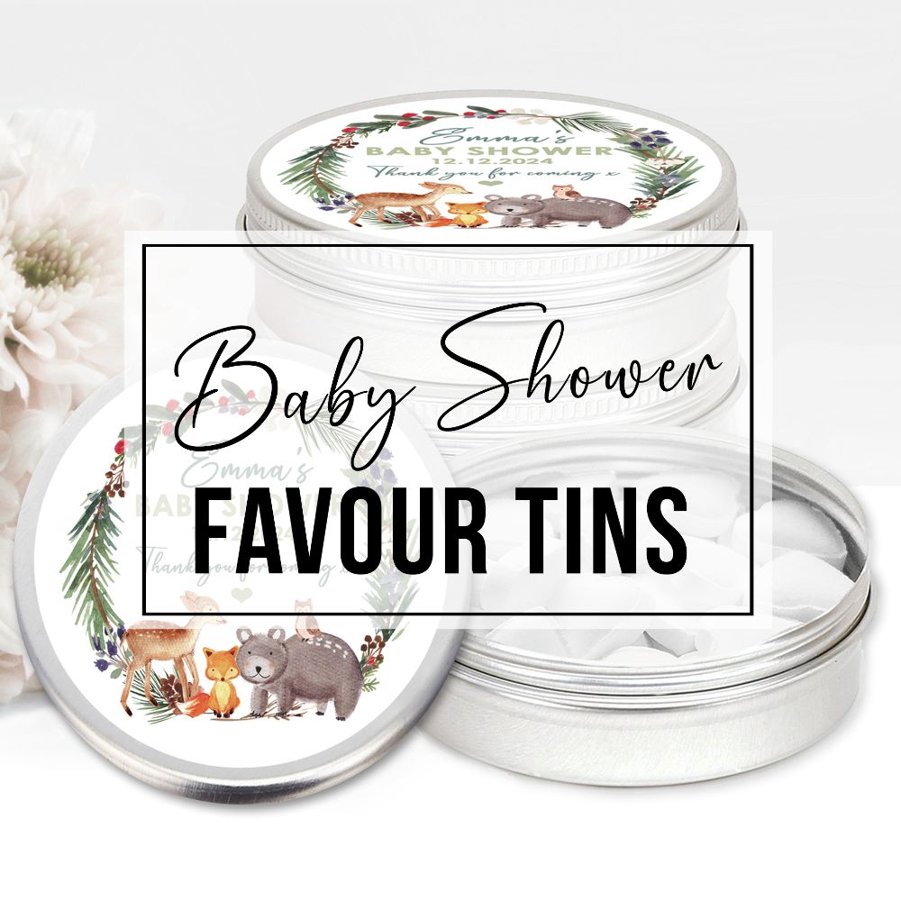 Baby Shower Mint Tins Favours