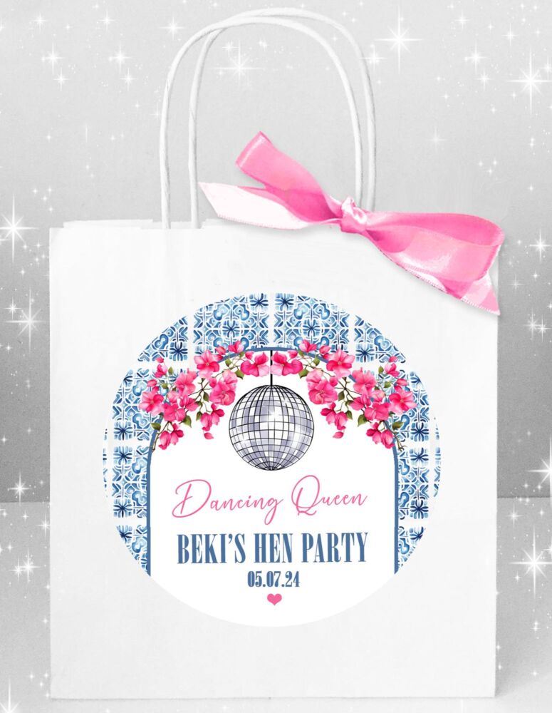 Mamma Mia Greek Disco Hen Party Bags x1