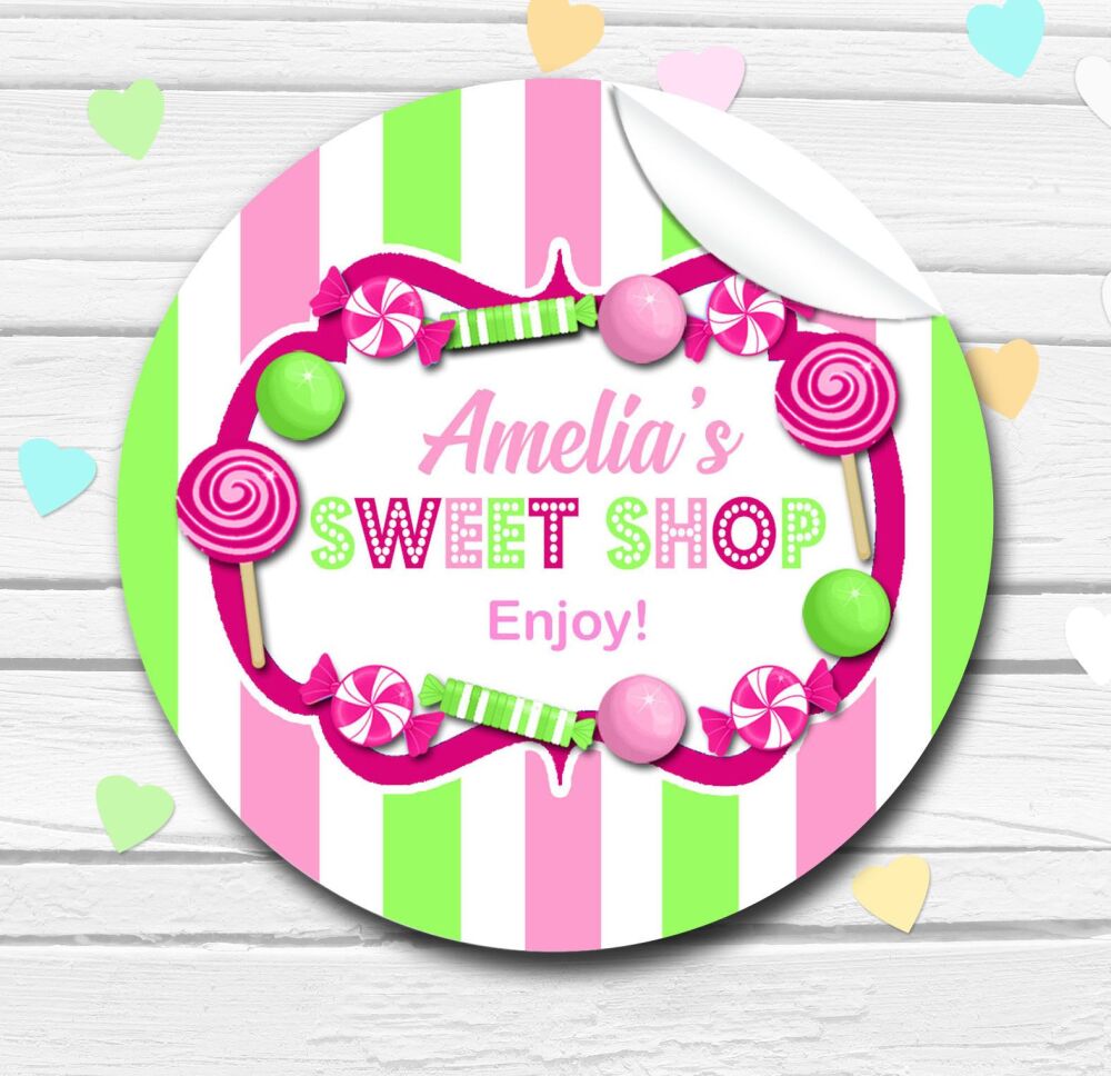Sweets Theme Stickers Raspberry Pink And Apple A4 Sheet x1