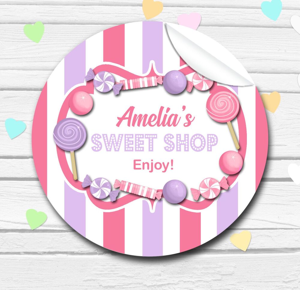 Sweets Theme Stickers Honeysuckle And Lilac A4 Sheet x1