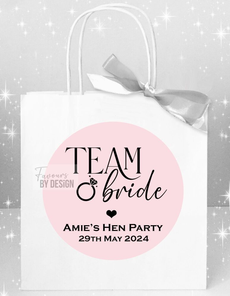 Team Bride Hen Party Bags x1