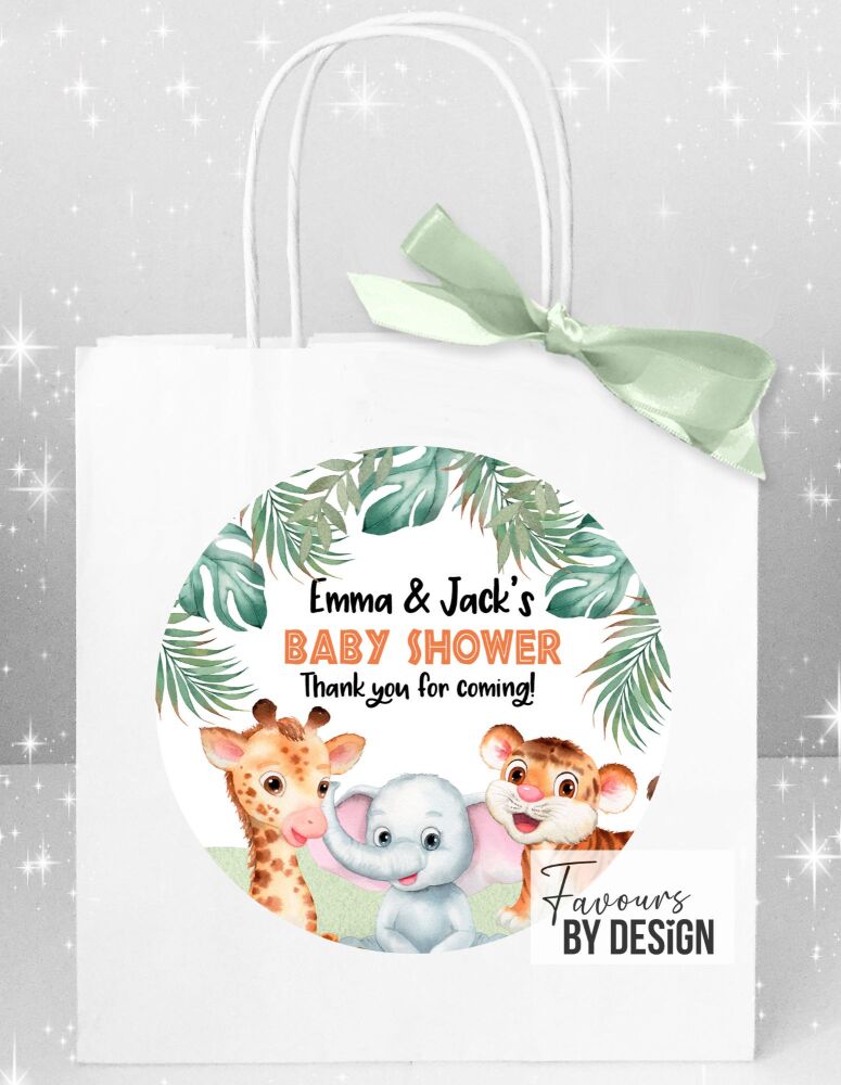 Baby Animals Baby Shower Party Bags x1