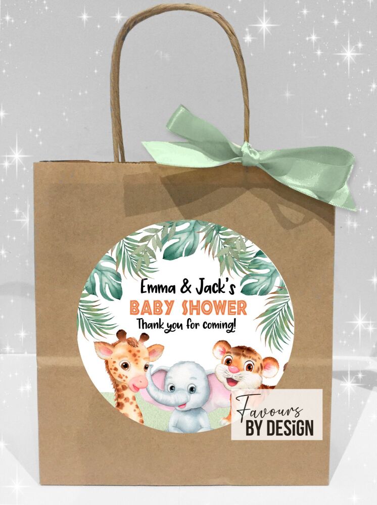 Baby Animals Baby Shower Party Bags x1
