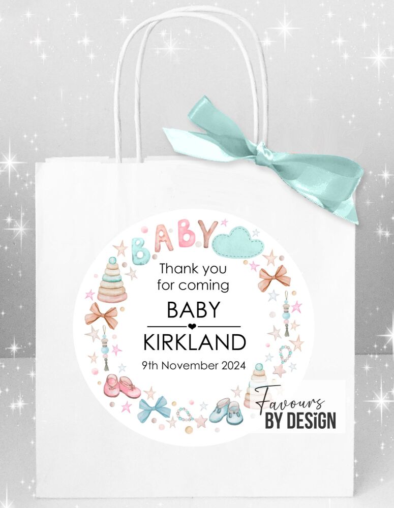 Toys and Stars Baby Shower Party Bags x1