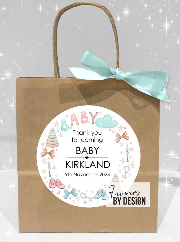 Toys and Stars Baby Shower Party Bags x1