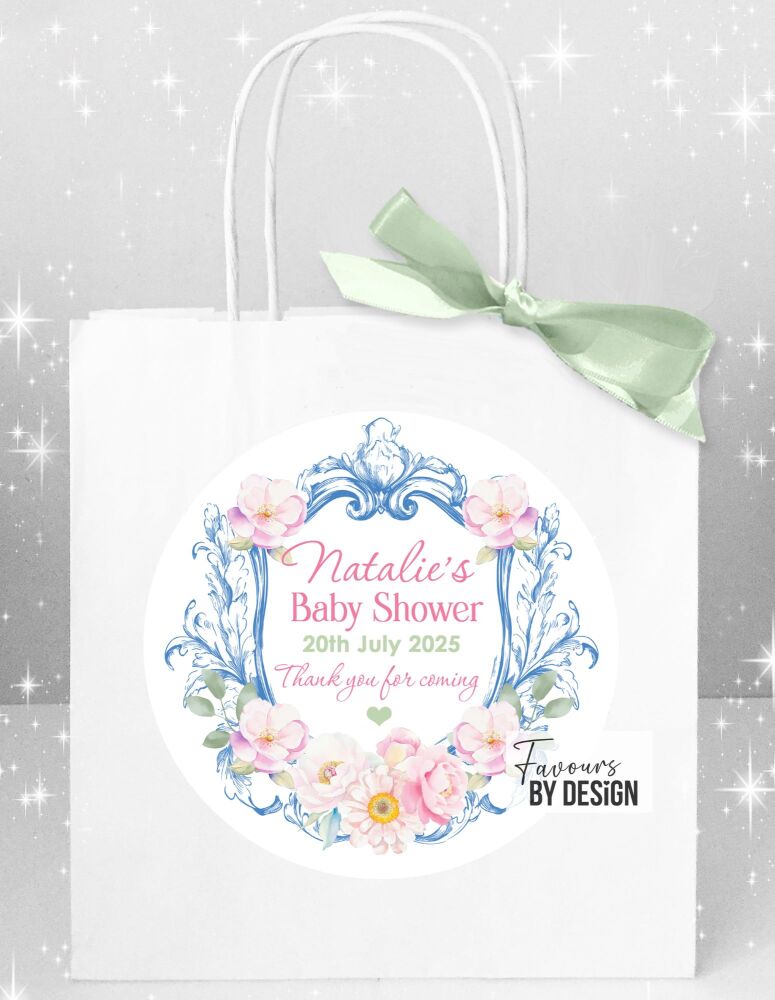 Regal Blooms Baby Shower Party Bags x1