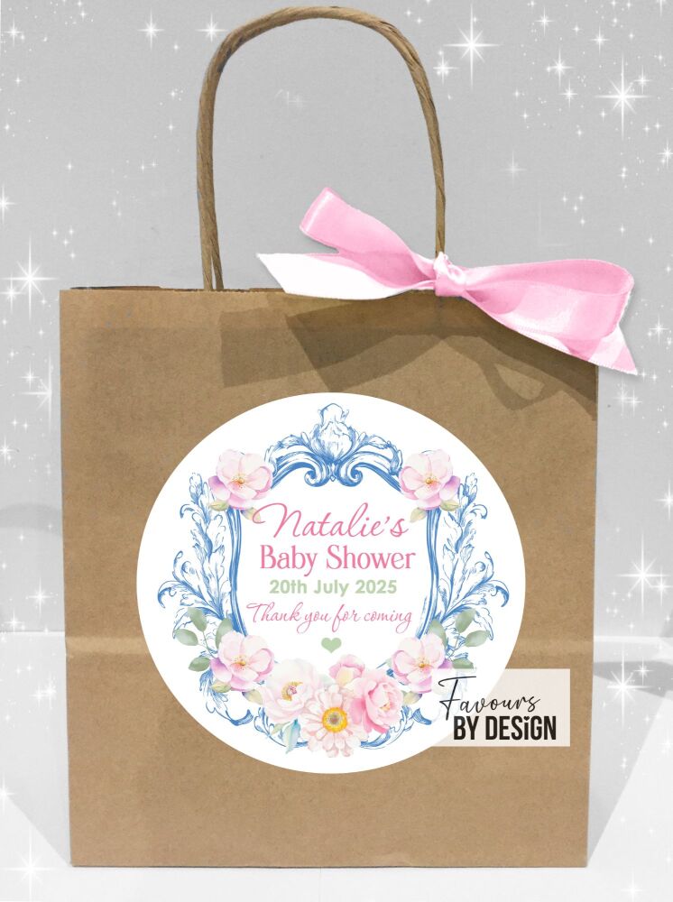 Regal Blooms Baby Shower Party Bags x1