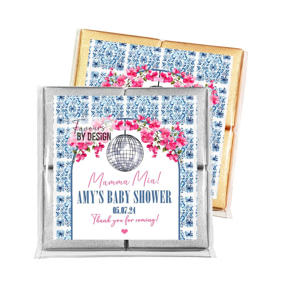 Mamma Mia Baby Shower Party Chocolates Favours x1