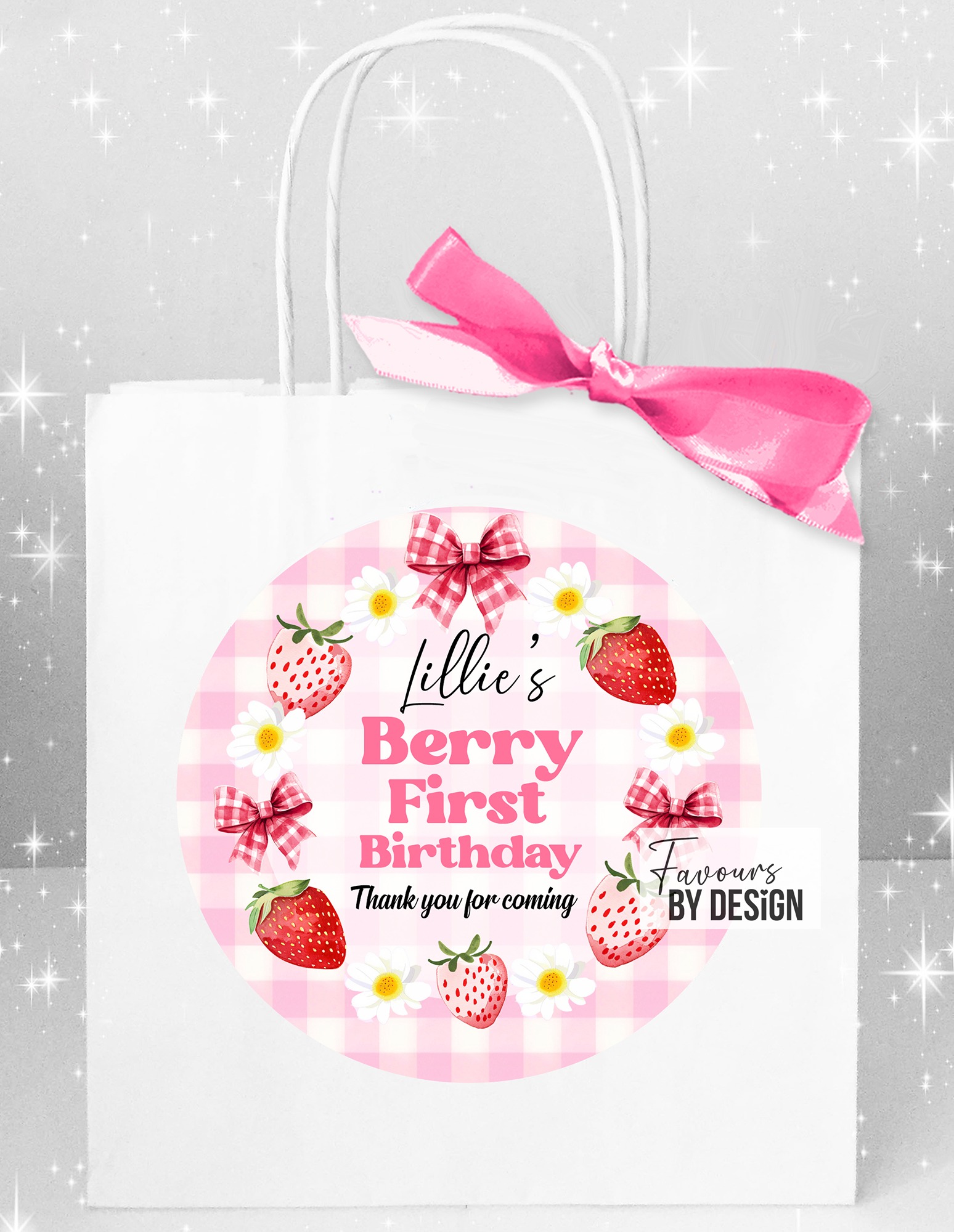birthday party bags goody bags with ribbon bows