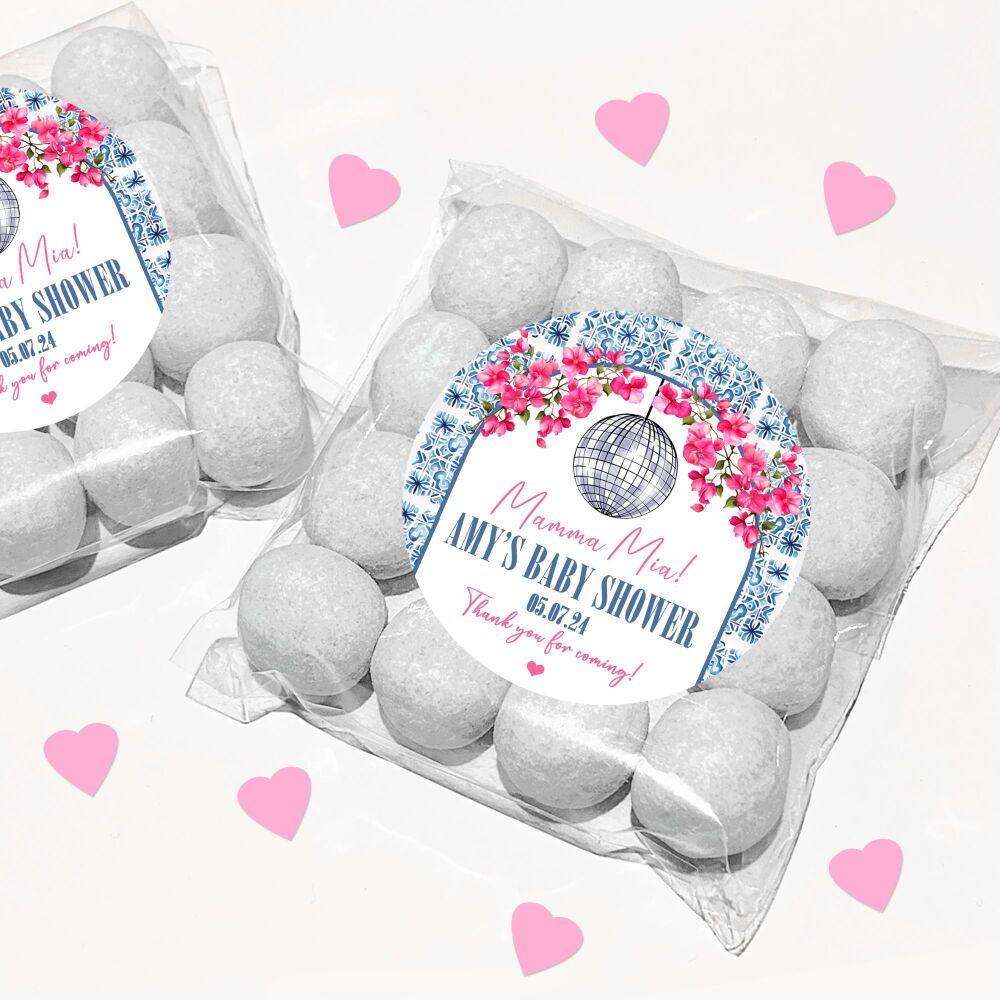 Mamma Mia Party Favours Sweet Bags & Stickers Kits x1
