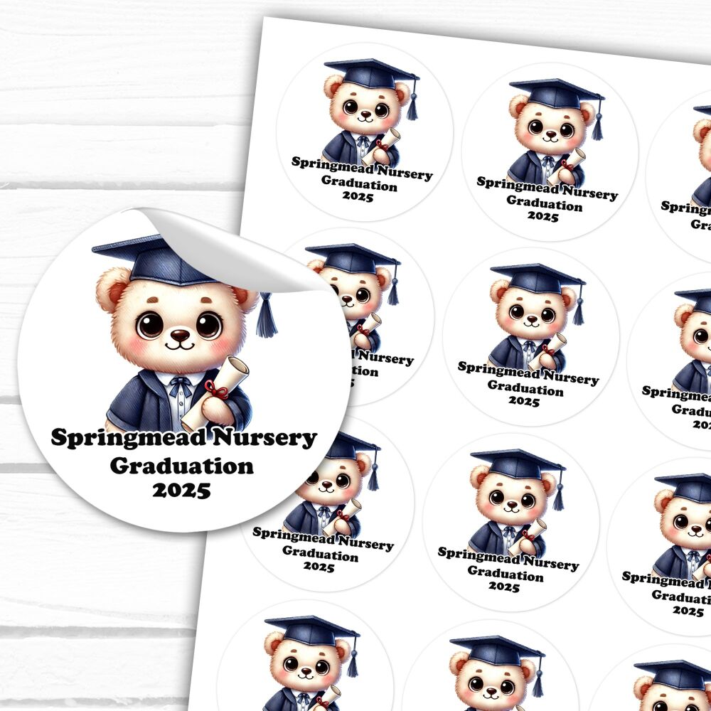 Nursery Graduation Stickers Primary School End Of year Bear