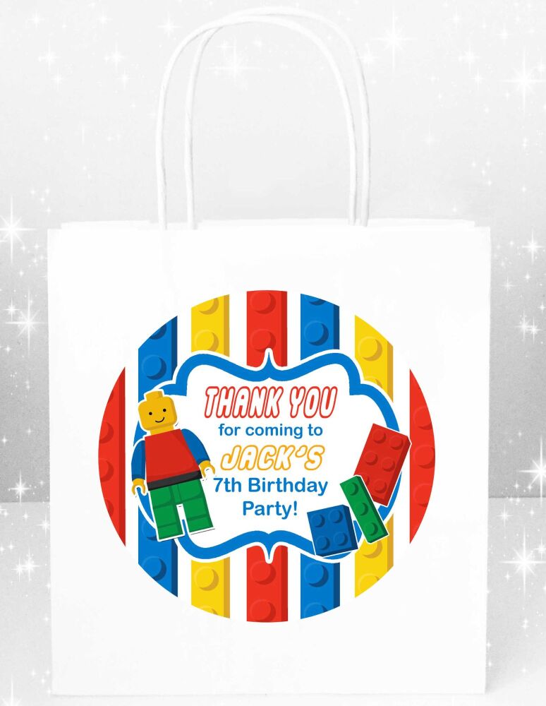 Kids Party Bags Personalised Bricks x1