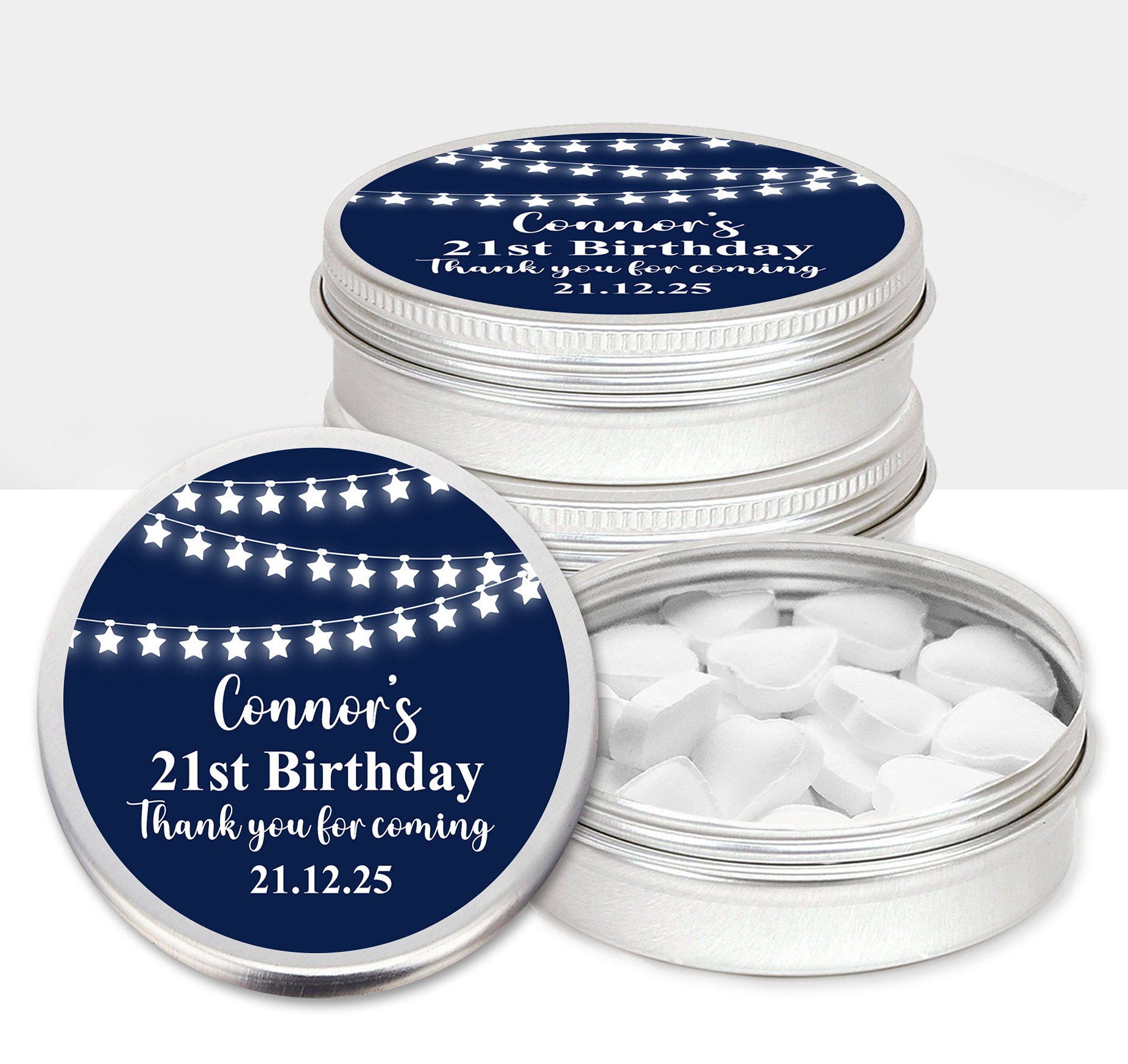 Adult party favours mint tins