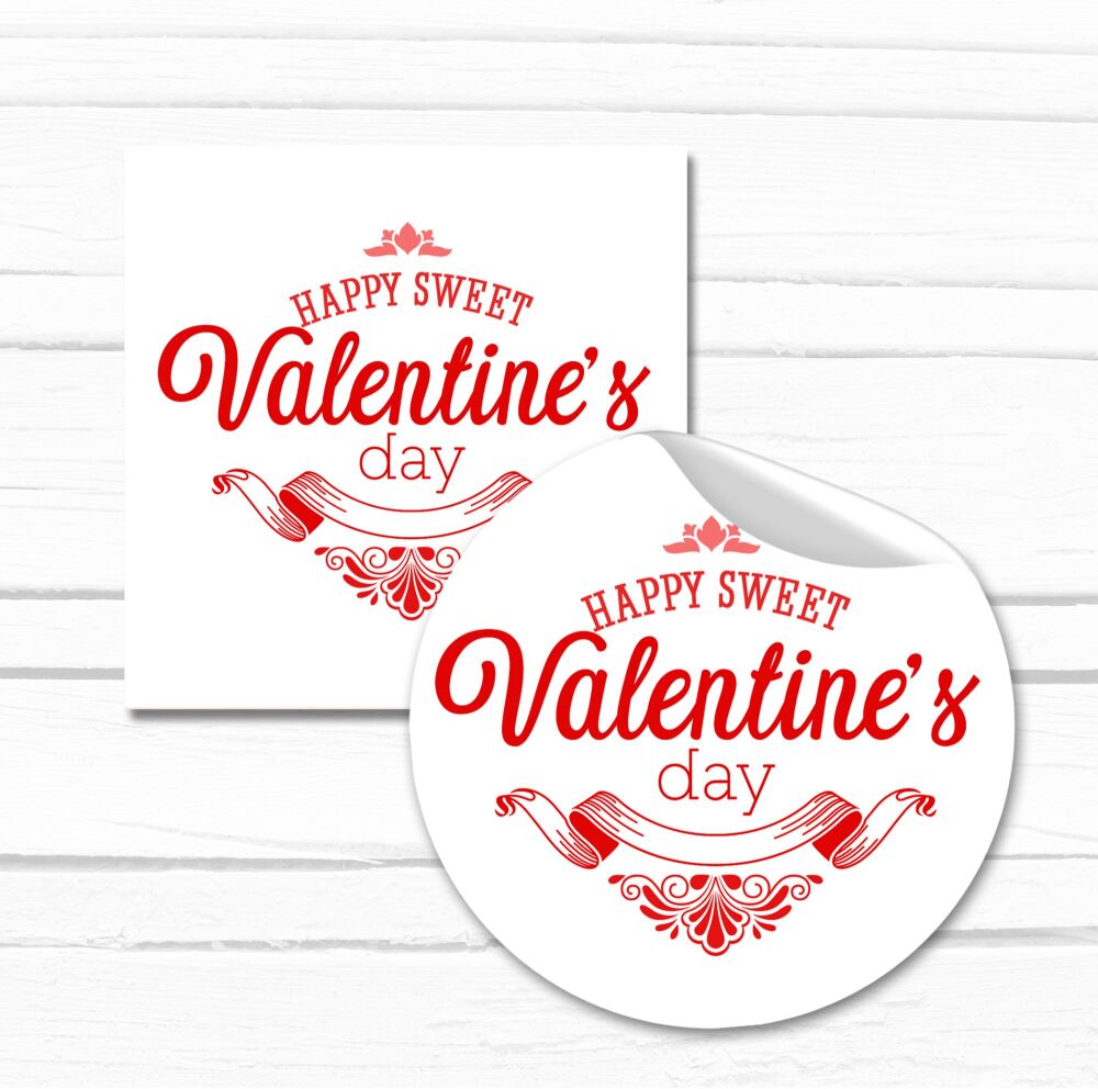 Have A Sweet Valentines Day Stickers Gloss Finish