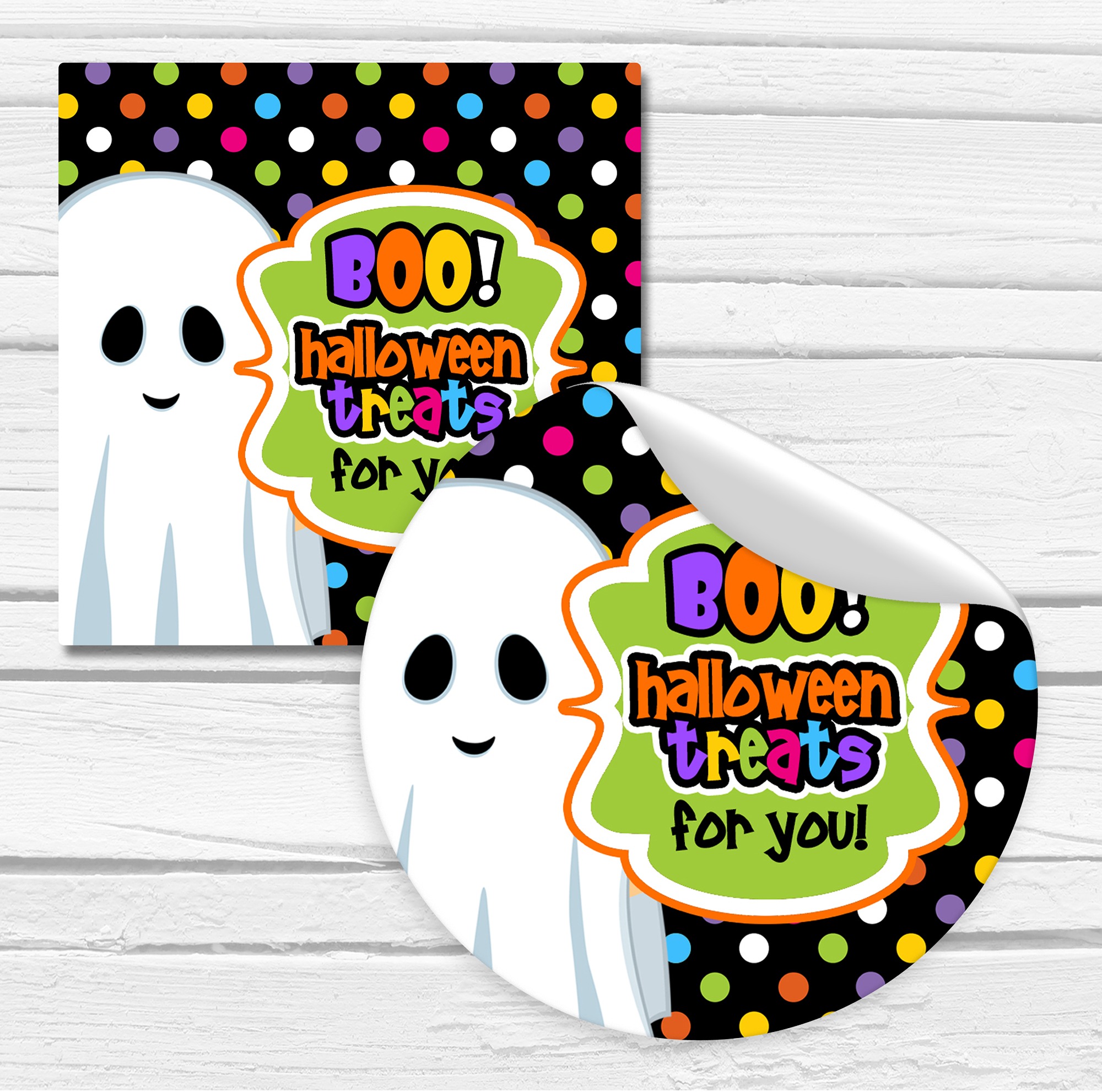 Happy Halloween Stickers | Favours By Design