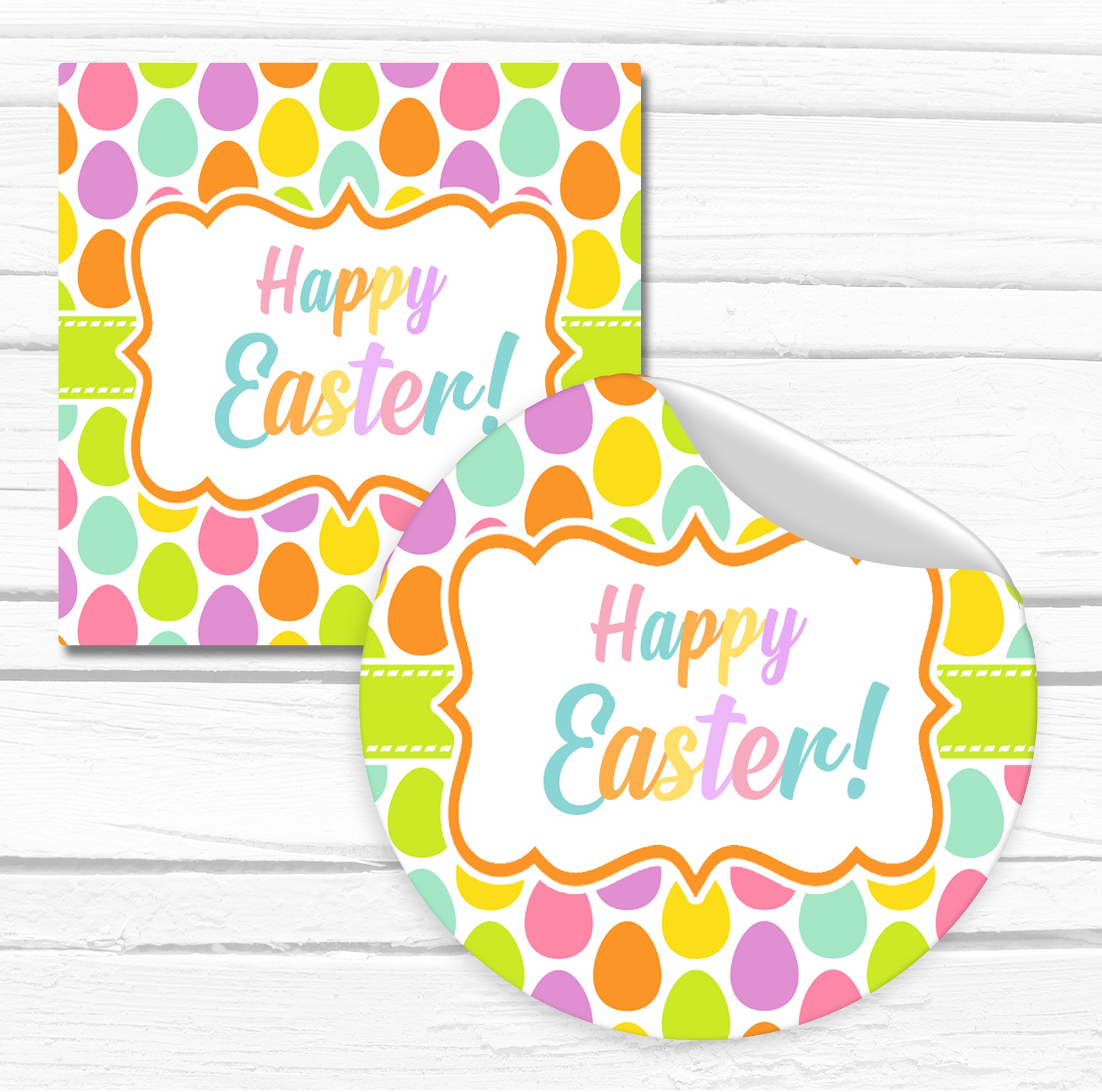 Happy Easter Stickers