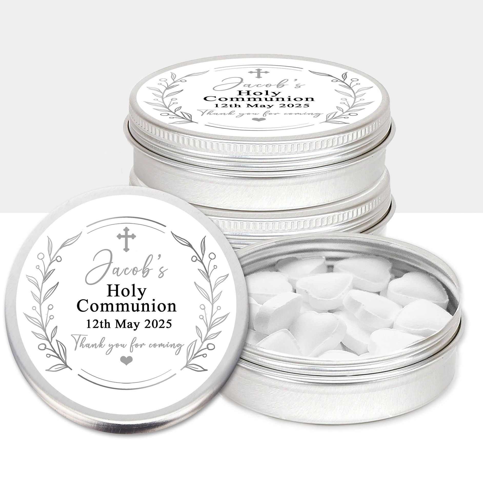 Personalised Communion Favours Mint Tins