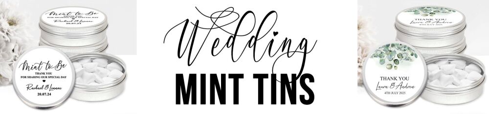 wedding mint tins favours