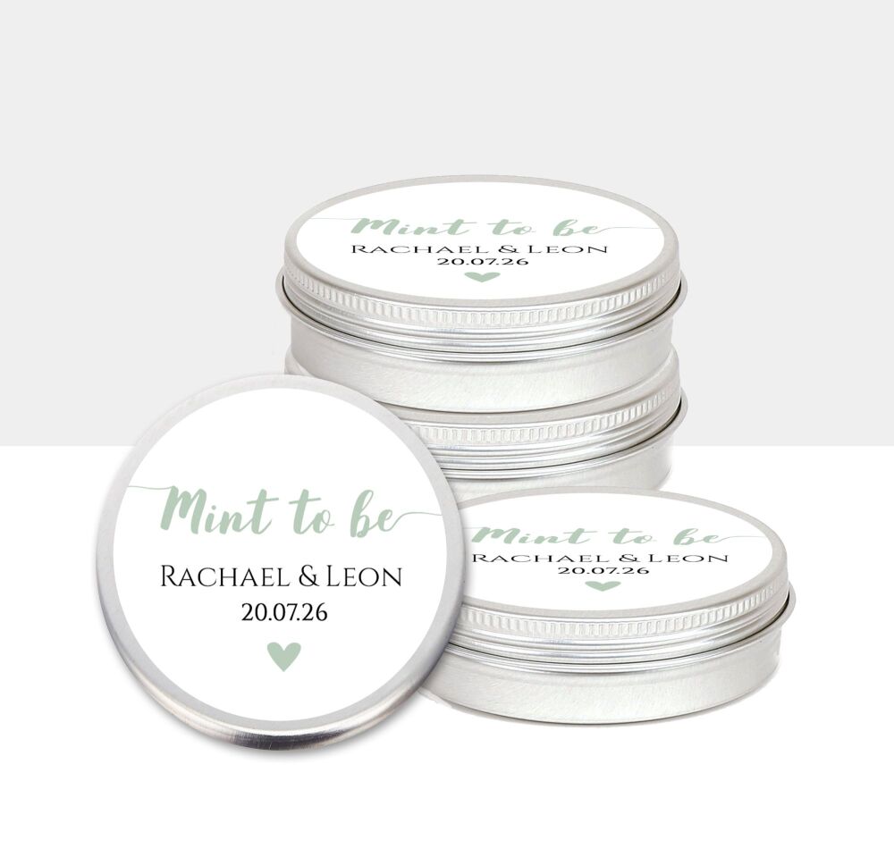Mint to Be Wedding Mint Tins Favours x1