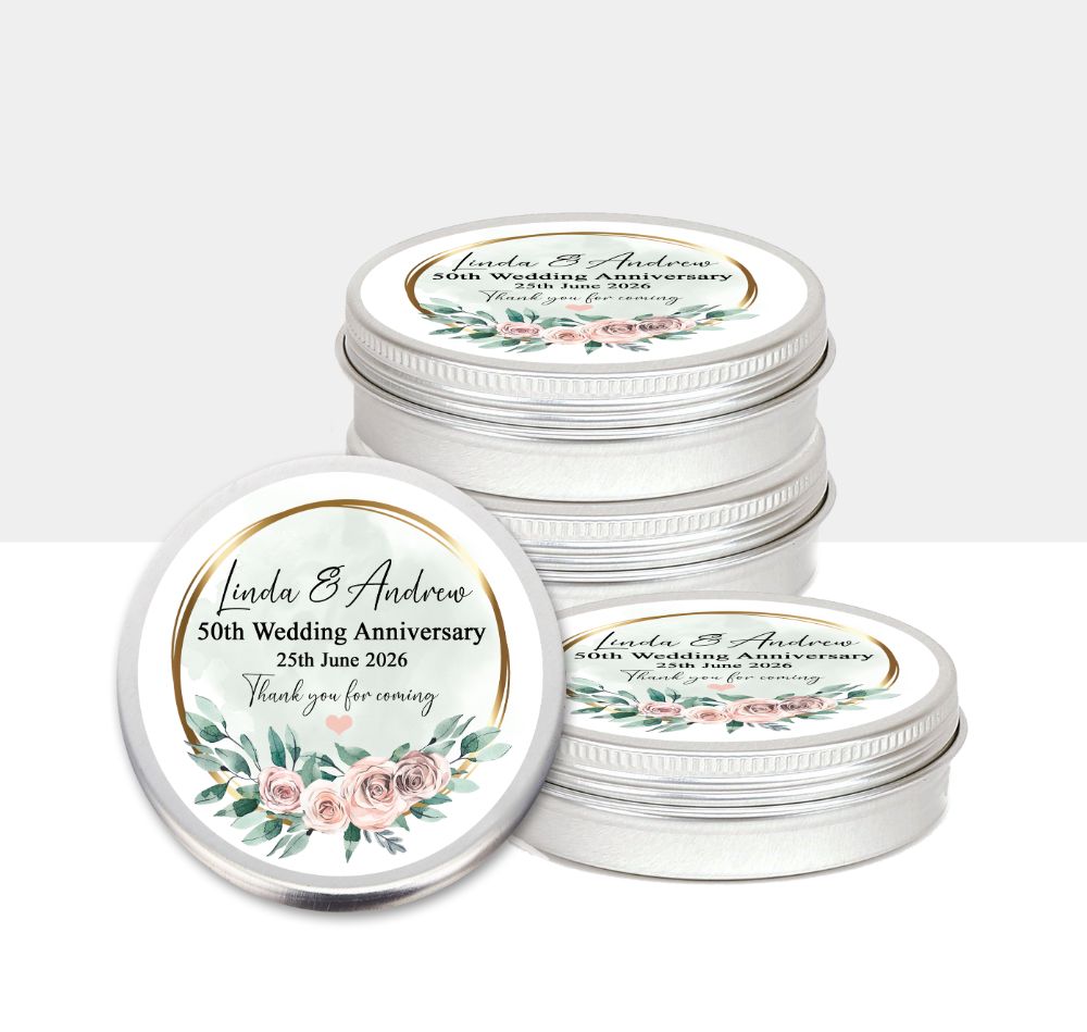 Wedding Anniversary Mint Tins