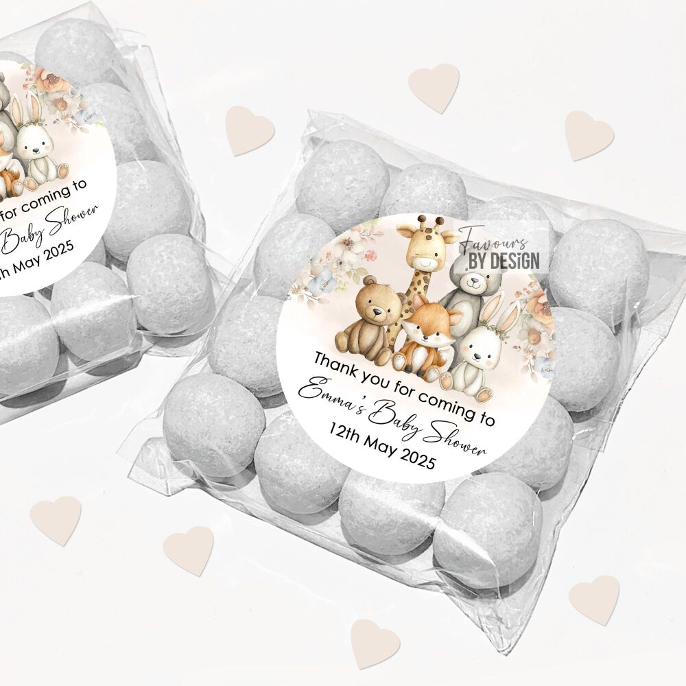 Boho Animals Baby Shower Party Favour Bags Kits x12
