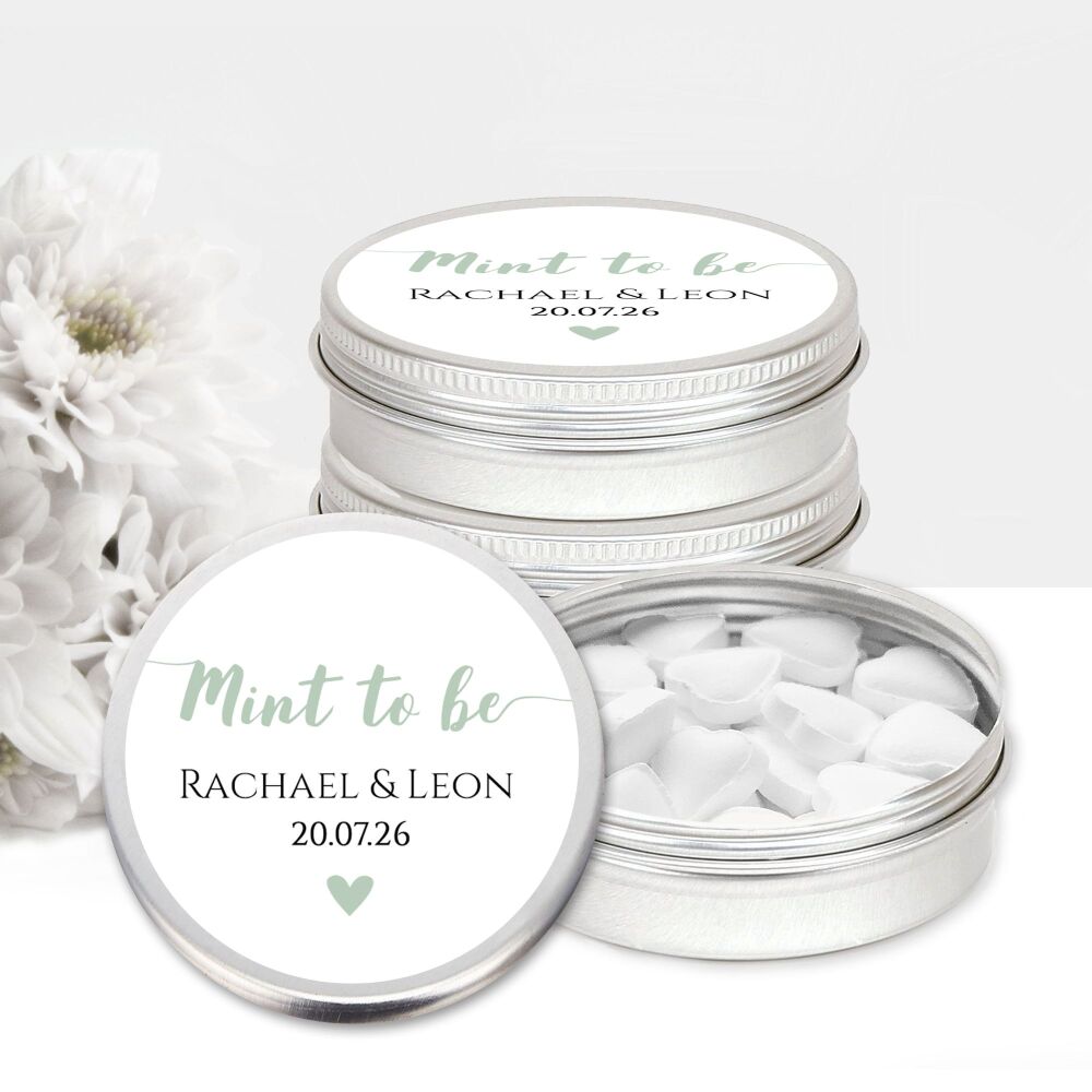 Mint to Be Wedding Mint Tins Favours x1