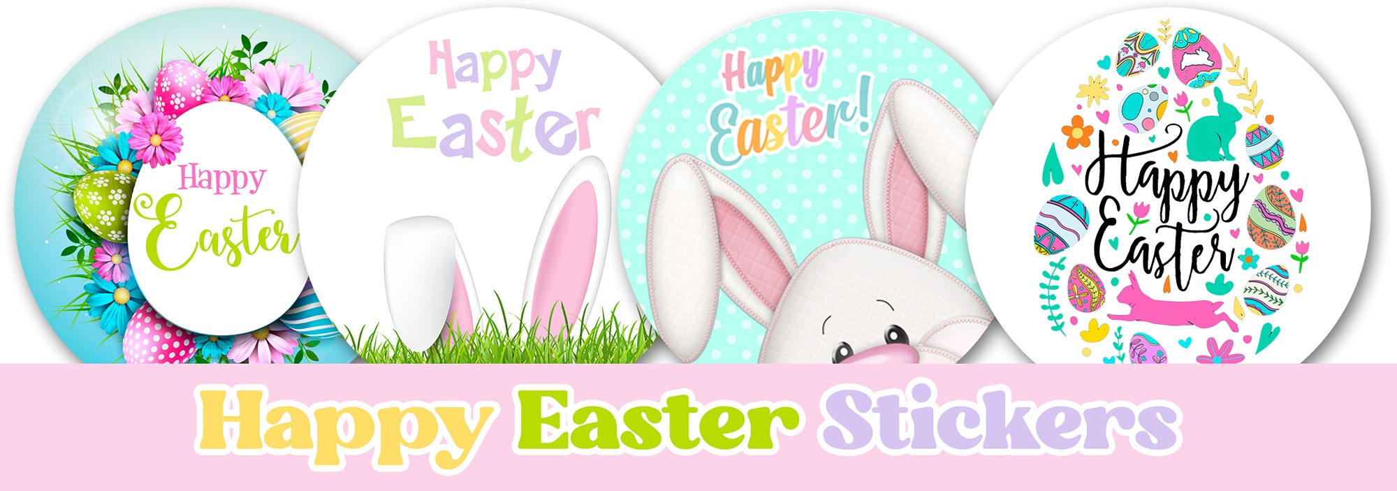 Easter stickers gift labels printed | Sticker Print Studio