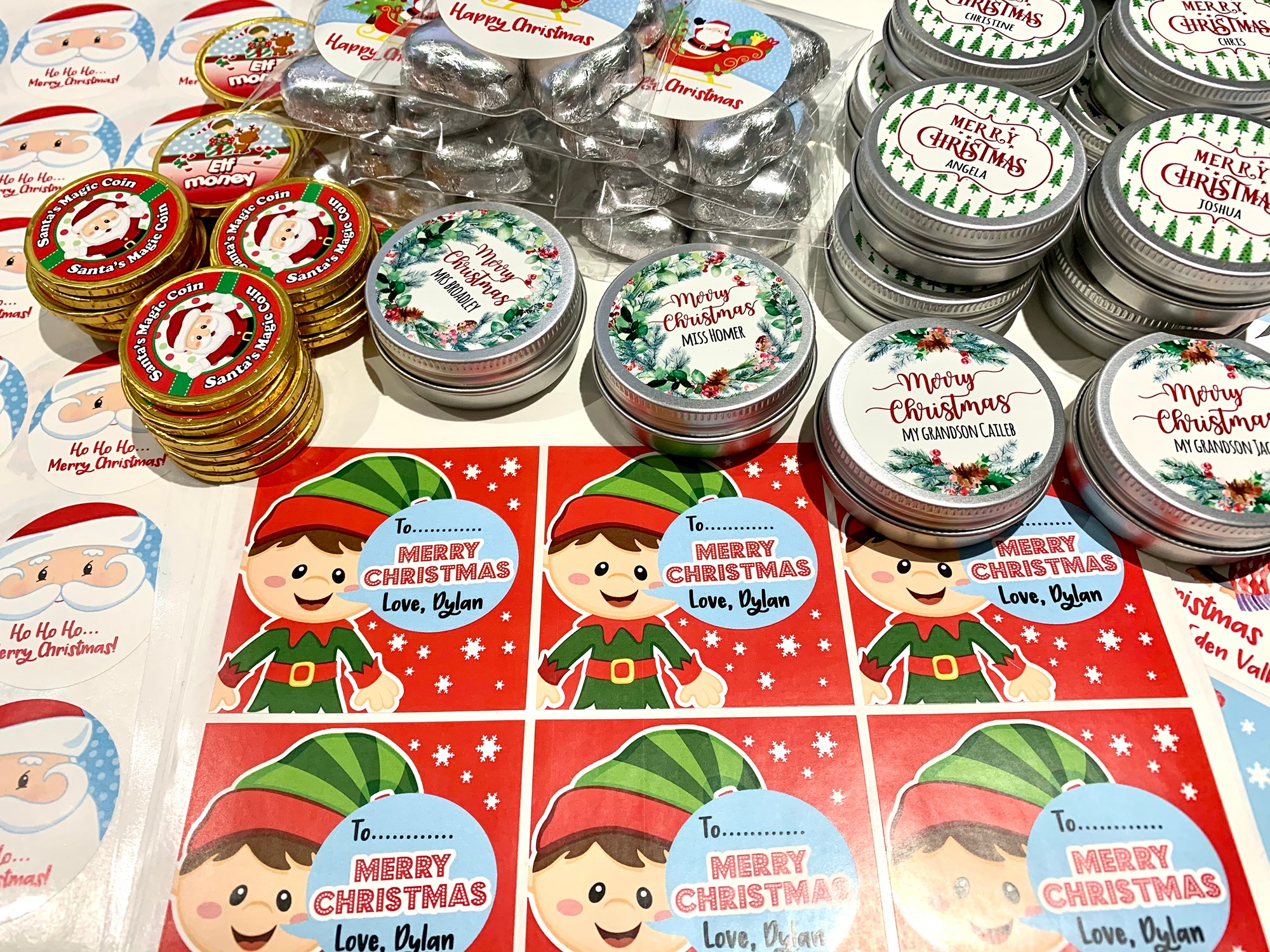 Christmas favours hamper gifts