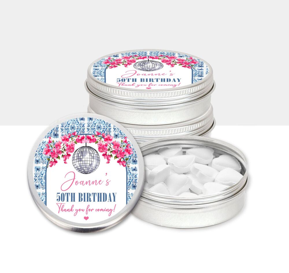 Birthday Party Favours Mamma Mia Mints Sweets Tins