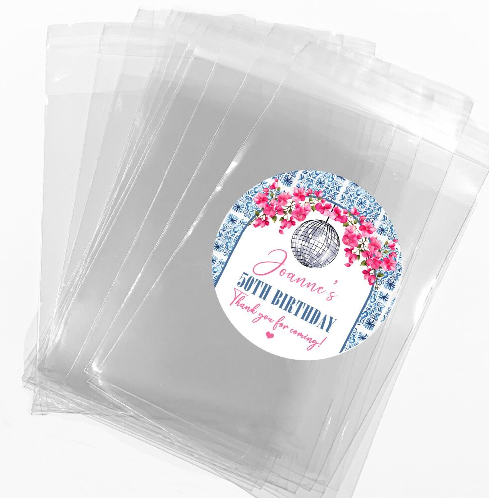 Mamma Mia Birthday Favours Sweets Bags and Stickers Kits x1