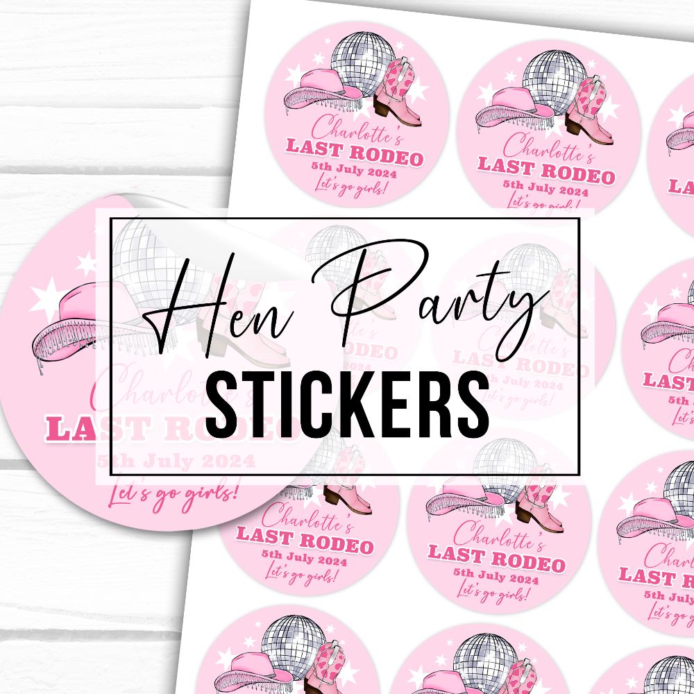 Hen Party Stickers