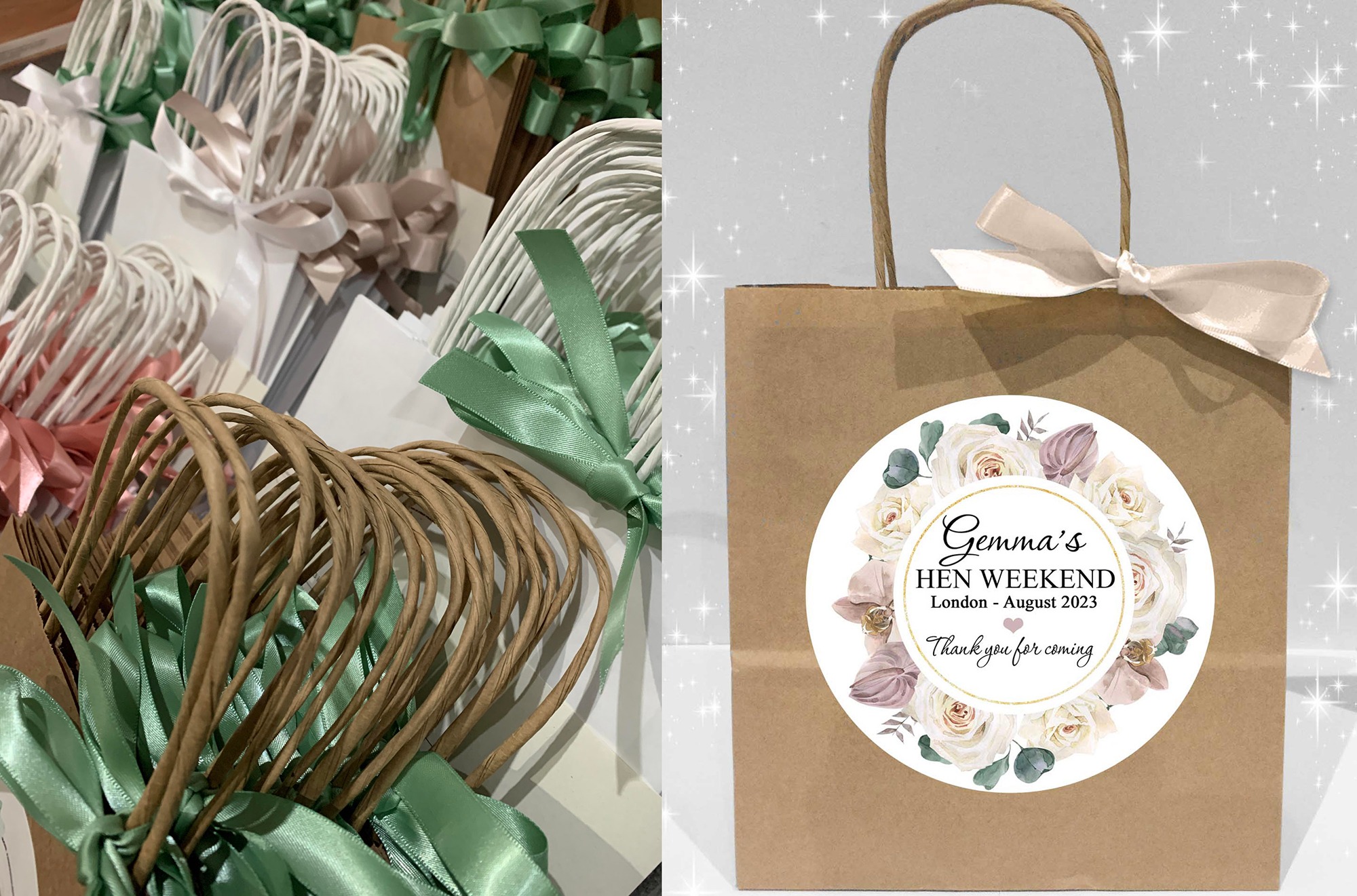 Personalised party bags