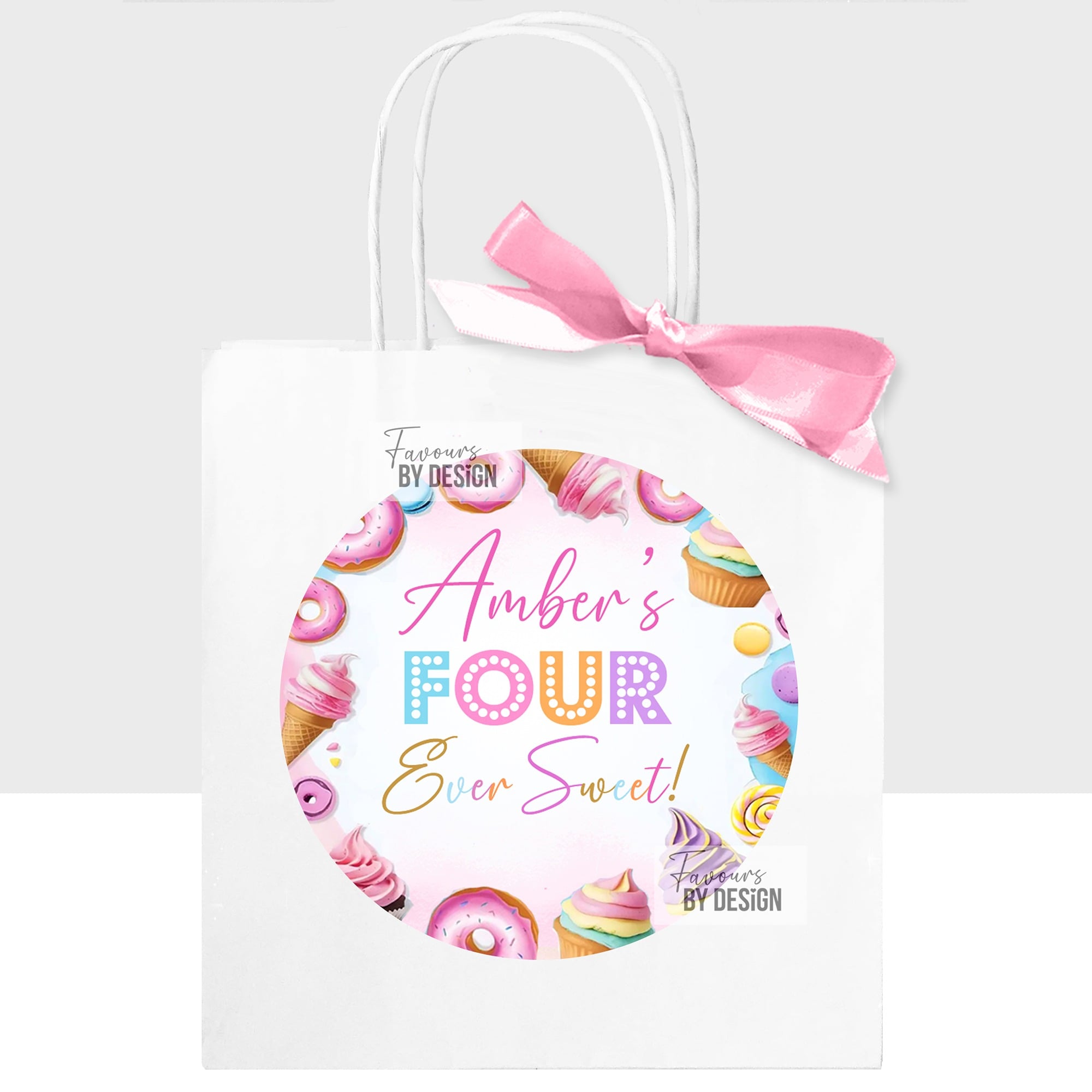 Birthday party bags personalised for children's parties