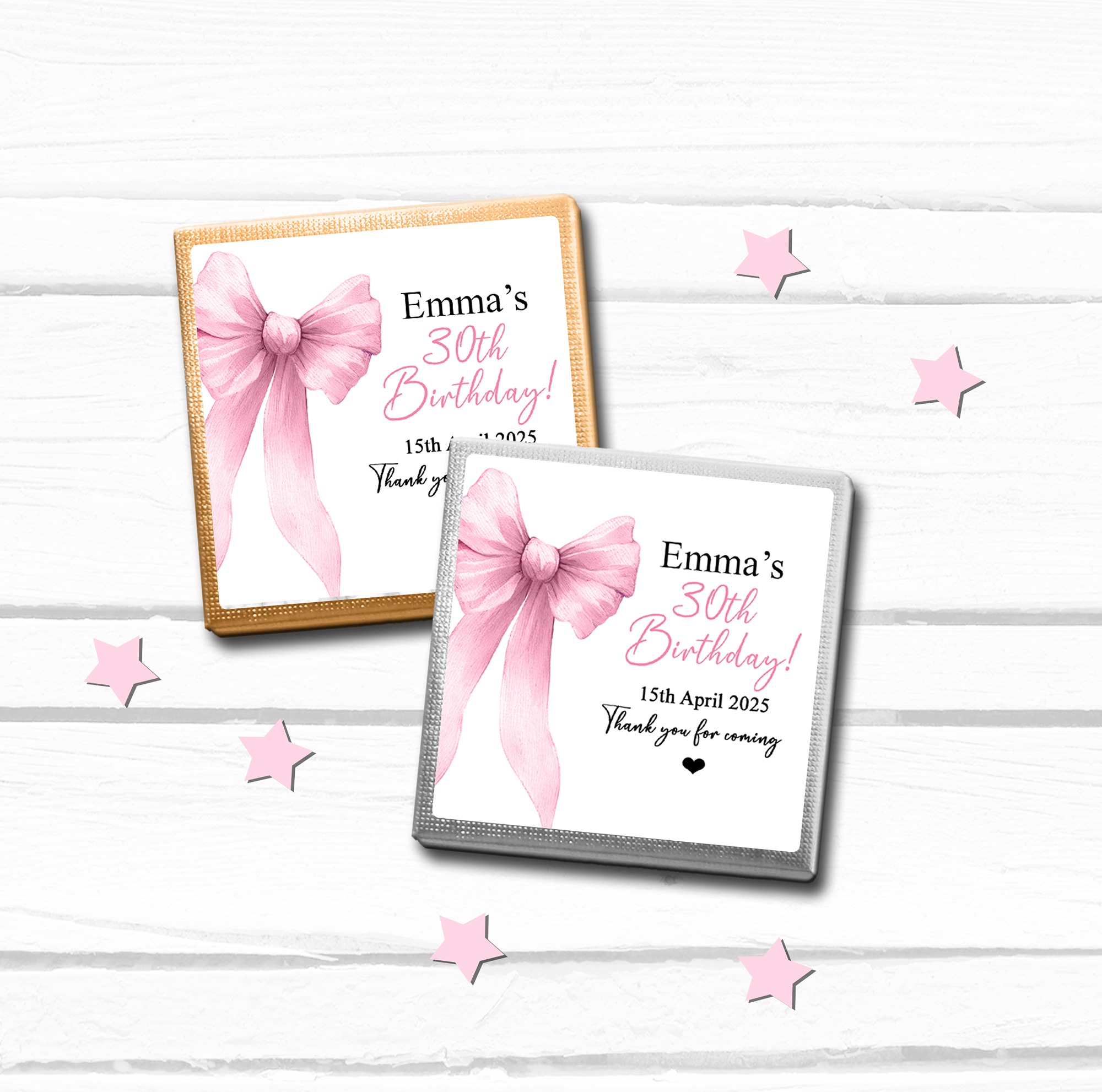 Birthday personalised chocolates