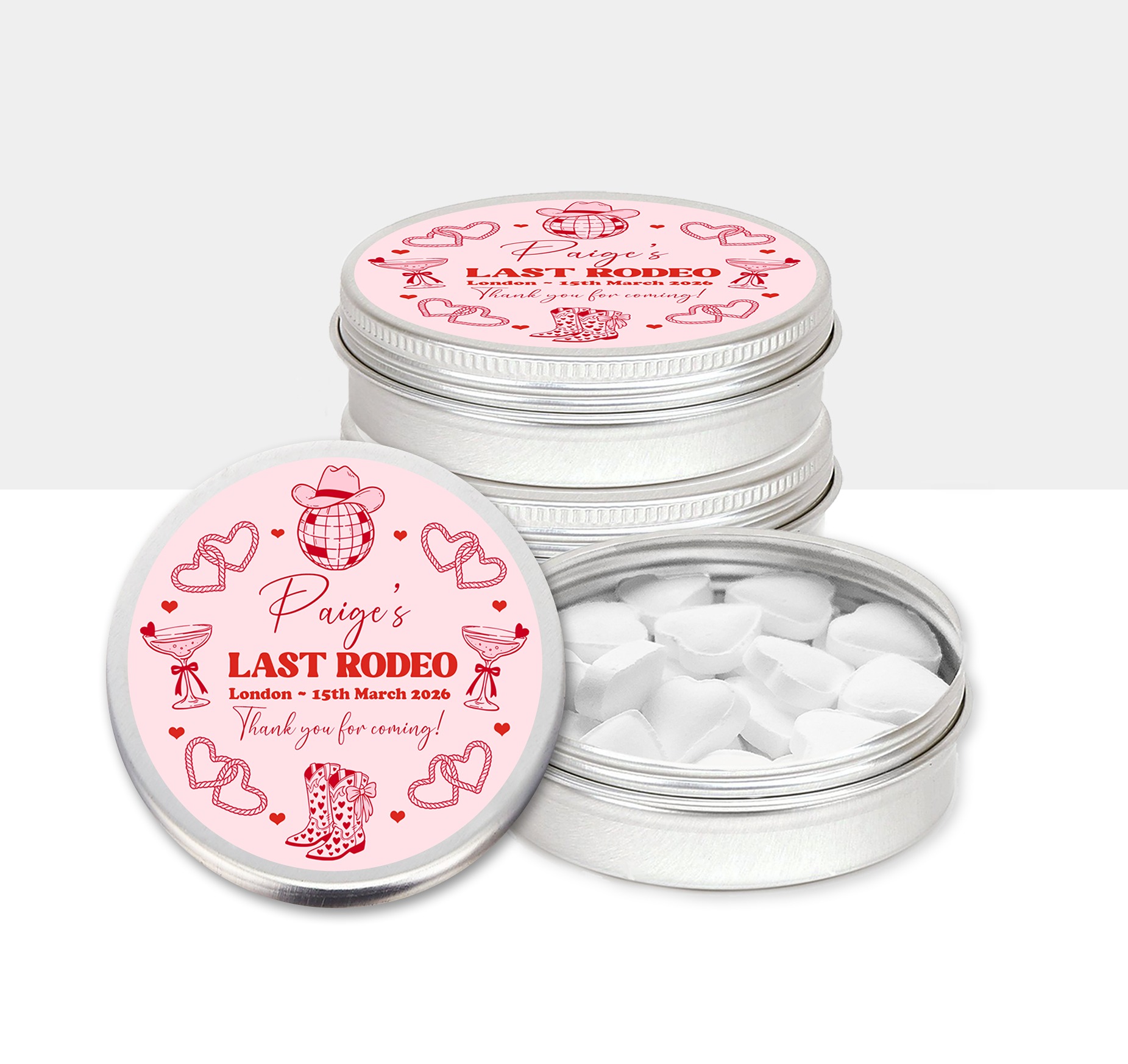 Hen party favours mints tins party bag fillers